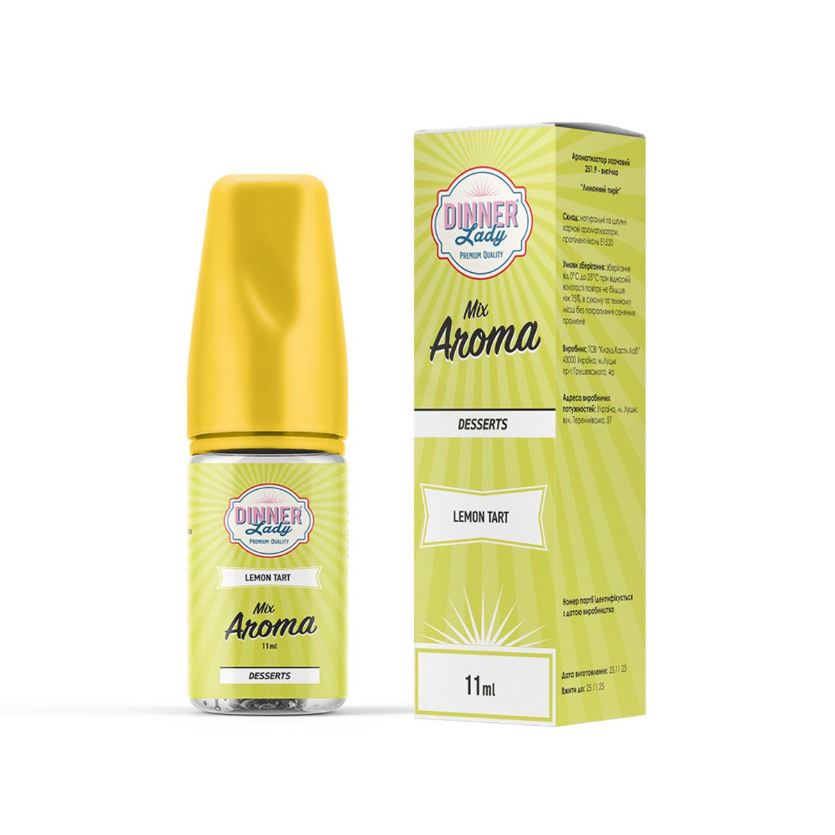 SALT Dinner Lady (набір) - Lemon Tart 30ml (50mg)