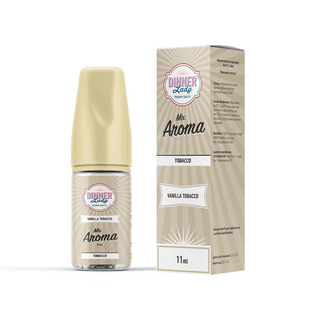SALT Dinner Lady (набор) - Vanilla Tobacco 30ml (50mg)