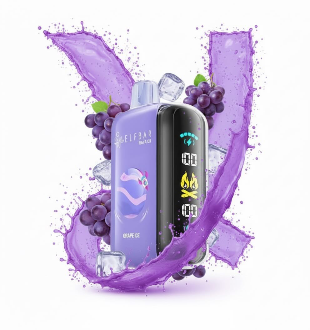 Elf Bar RAYA D3 25000 - Grape Ice 5%