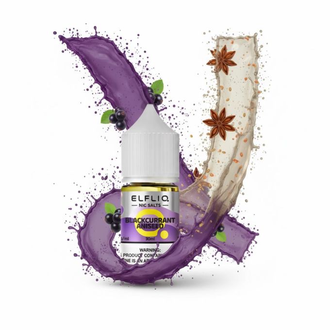 ELFLIQ Elf Bar Salt - Blackcurrant Aniseed 30ml (50mg)