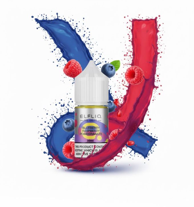 ELFLIQ Elf Bar Salt - Blueberry Raspberry Pomegranate 30ml (50mg)