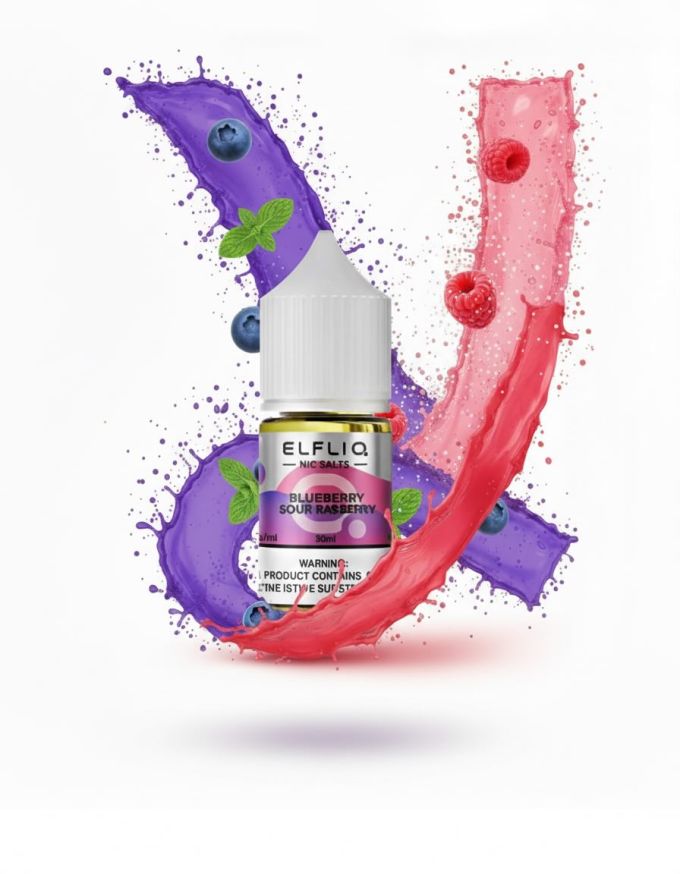 ELFLIQ Elf Bar Salt - Blueberry sour raspberry 30ml (50mg)