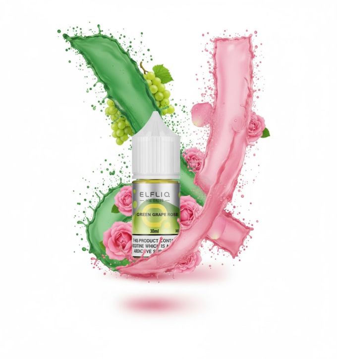 ELFLIQ Elf Bar Salt - Green Grape Rose 30ml (50mg)