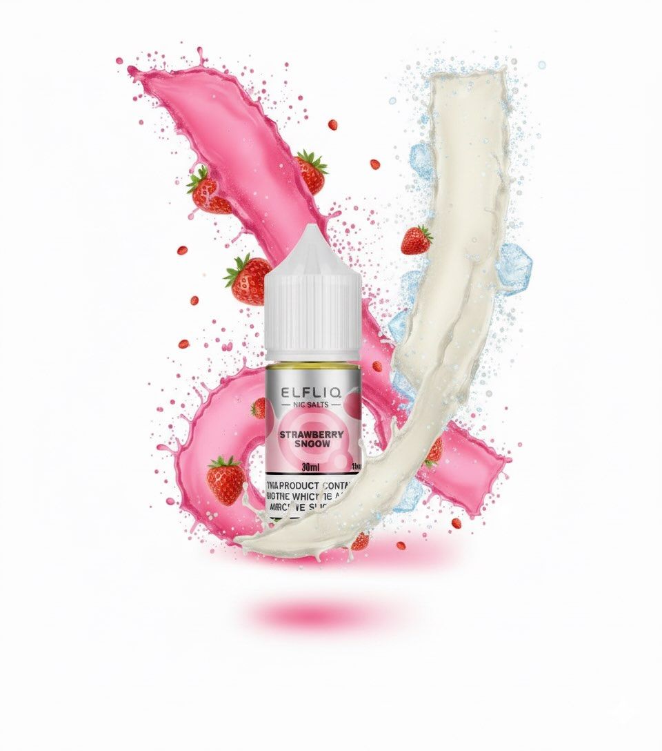 ELFLIQ Elf Bar Salt - Strawberry snoow 30ml (50mg)