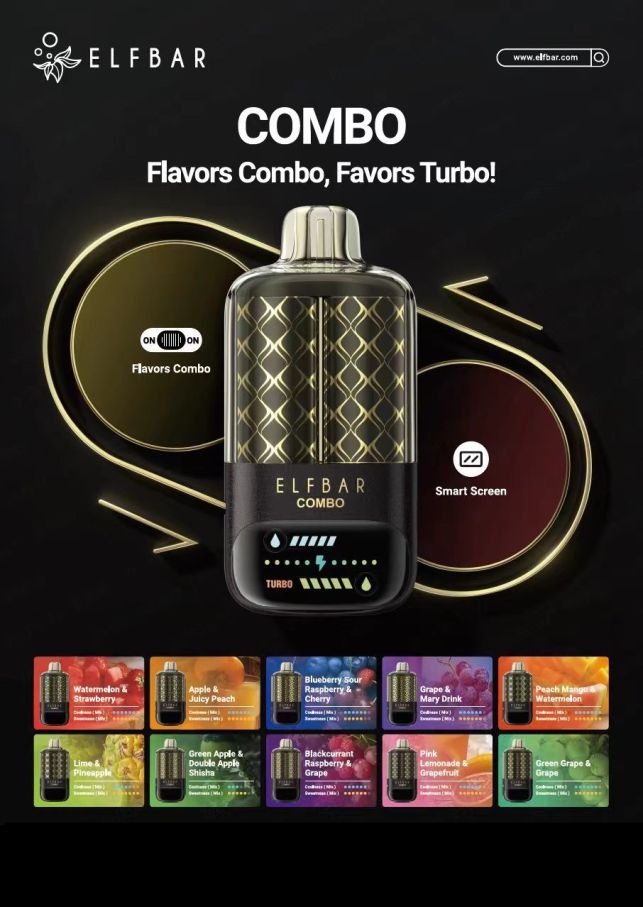 Elf Bar COMBO 25000 - Blackcurrant raspberry - Grape 5%