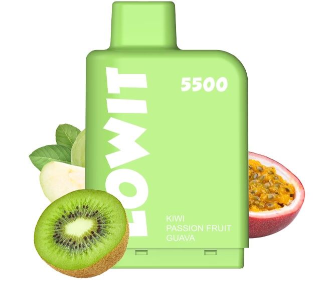 Картридж Elf Bar LOWIT 2500 - Kiwi Passion Fruit Guava (КІВ МРК ГУА) 5%