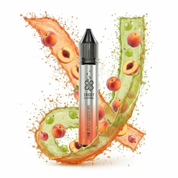 SALT Lucky Chrome - Peach Gooseberry 30ml (50mg)