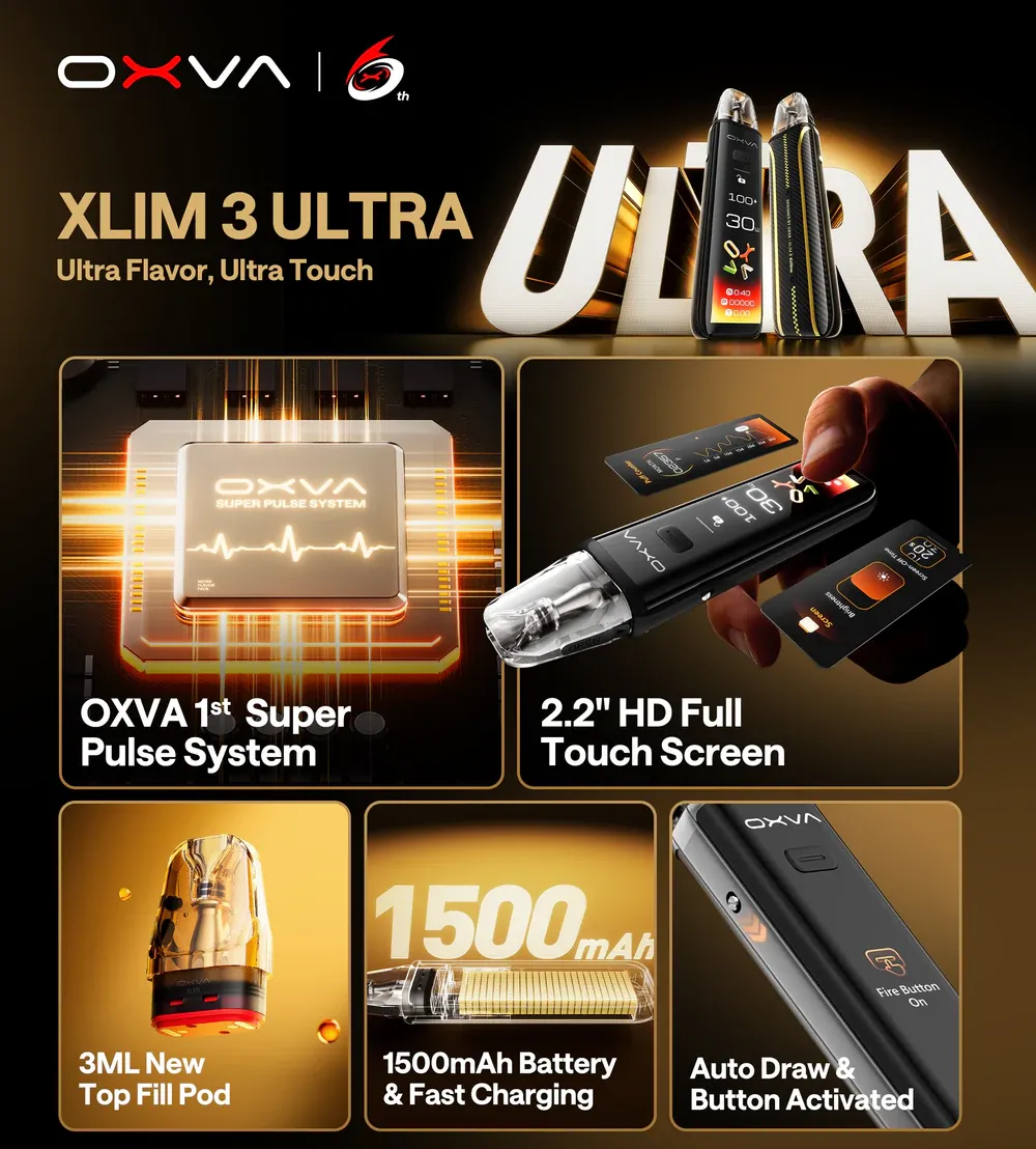 OXVA Xlim 3 Ultra Pod Kit - Midnight Black